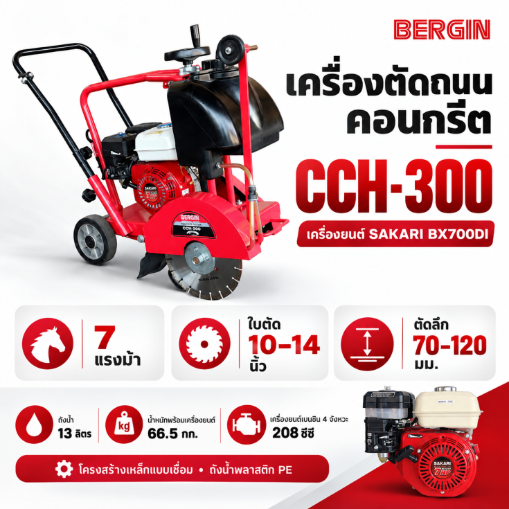 รถตัดถนน CCH-300-SAKARI